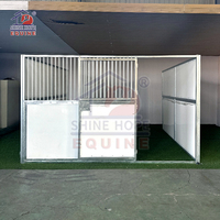 Box à chevaux préfabriquée, équipement d'écurie équine, box mobile pour chevaux