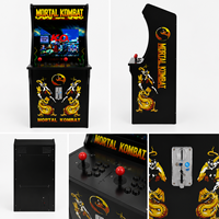Máquina recreativa comercial de empuje de monedas para 2 jugadores, operada con monedas, versión en inglés, gabinete metálico, Mortal Kombat