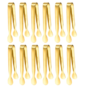 Pince à glace et sucre en acier inoxydable SUS 304 de haute qualité, 11 cm x 15 cm, DFT06 - Product Image 2