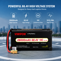 بطارية صناعية 18S 68.4V 28Ah 10C بمعدل تفريغ عالٍ لطائرات الدرون في خدمات الشحن واللوجستيات وطائرات الدرون ذات الحمولة الثقيلة