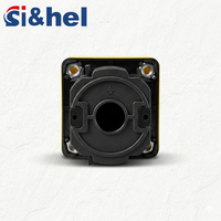 Saklar Pemilih Voltmeter Pengganti Si&hel 10A Panel Kuning Plastik Hitam OFF-RY-YB-RB 2 Tahap 3 Fasa 660V Instrumen SALZER