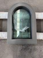 Ventanas de arco soldadas sin costura de fábrica superior Ventanas de vidrio de aluminio insonorizadas con doble acristalamiento