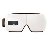 Masseur oculaire avec coussins d'air, rechargeable, vibrant, chauffant, pliable, appareil de soin des yeux avec musique