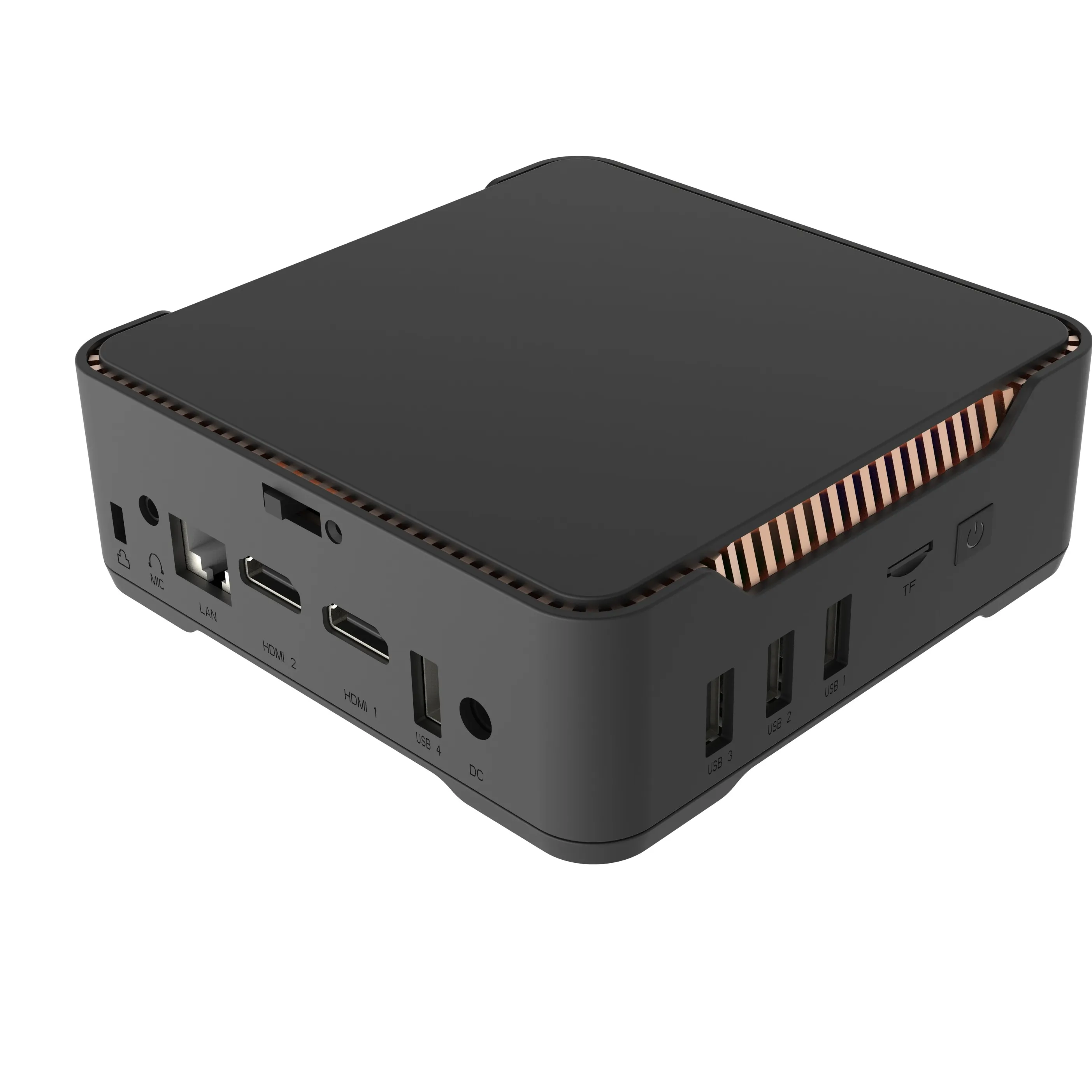 Ak3v novo mini pc intel j3455, núcleo dual core wi-fi 2.4g/5g dual hd saída win 10 suporte sata apollo lake mini computador tv caixa