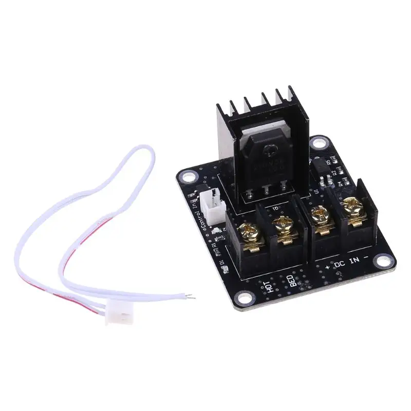 3D Printer Heated Bed Power Module Hotbed MOSFET Expansion Module Inc 2pin Lead With Cable for Anet A8 A6 A2 Ramps 1.4