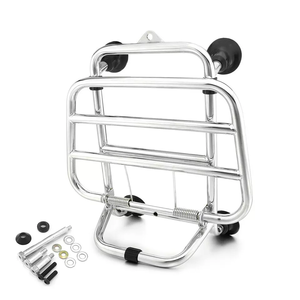 Portapacchi Anteriore Pieghevole Universale in Acciaio Inossidabile per Scooter <span class=keywords><strong>Vespa</strong></span> GTS <span class=keywords><strong>300</strong></span> <span class=keywords><strong>GTV</strong></span> <span class=keywords><strong>300</strong></span> 2019-2025 - Product Image 4
