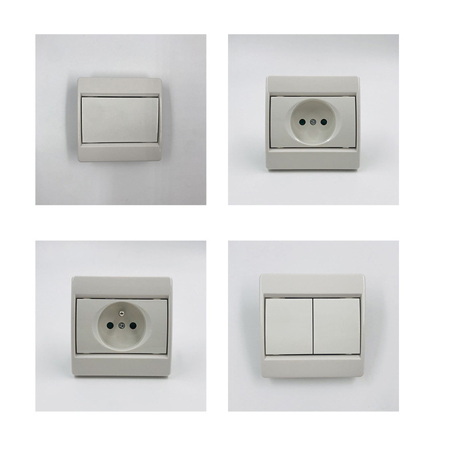 Ingelec Touch Switch Socket Single Gang Light TV Household Switch Panel Wall Switch One Way Two Way Dual Control