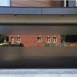 Automatisches schwarzes aluminium-mattierglas glastuchtor zum wohnen garagentor