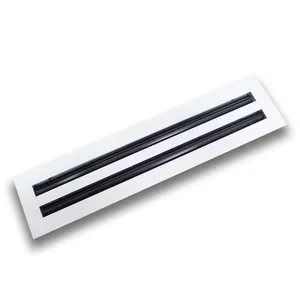 Difusor de entrada linear para ventilação, grade de teto minimalista francesa chinesa vitoriana