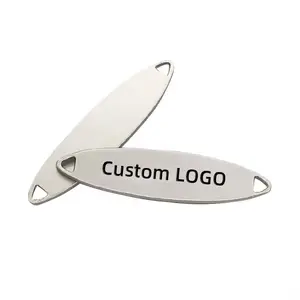 Gratis Monster Hoge Kwaliteit Naam Tag Badge Pin Custom Merk Logo Label Voor Handtassen Metalen Tag Voor Kleding Label