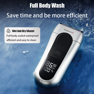 Rasoir de voyage électrique pour homme avec écran LCD, triple lame, étanche, tondeuse escamotable pour le visage - Product Image 5