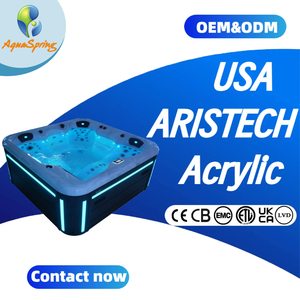 Bain à remous extérieur autoportant, spa à remous, massage, baignoire en acrylique pour 5 adultes, jacuzzi, <span class=keywords><strong>spas</strong></span> extérieurs avec 76 jets pour la cour - Product Image 1