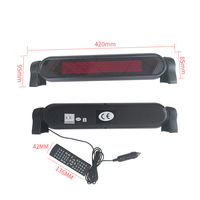 D750 Mensajes de funcionamiento intermitentes LED Car Sign12V LED Car Display Remote Programable LED Billboard Bright Single Color LED Sign