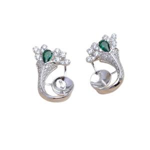 Base para Pendientes de Plata 925, Semi-Acabada, para DIY, con Ojo Grande, para Joyería de Perlas, JG5910, Tamaño 3mm - Product Image 5