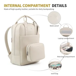 Hochwertiger neuer Damenrucksack weiches Leder-Rücksack Schultaschen für Mädchen große Kapazität Diebstahlsicher Reisetasche