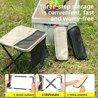 Sac à dos bandoulière d'extérieur, petit tabouret de rangement, chaise pliante portable pour camping et file d'attente à la gare, trousse à crayons, sac à main