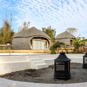Tropical Style Aluminum <b>Garden</b> Pavilion Round Weather Resistant Outdoor Structure - Product Image 4