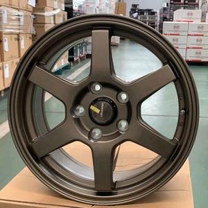 Flrocky Wheel สำหรับปี <span class=keywords><strong>TE37</strong></span>สไตล์13 14 <span class=keywords><strong>15</strong></span> 16 17นิ้ว<span class=keywords><strong>4X100</strong></span> 5X114.3 5X100ล้อรถโดยสาร - Product Image 1