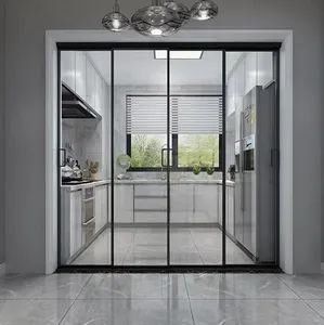 House Interior Garage Frosted Glass Pocket Doors Cheap Bathroom Waterproof Door With Frosted Glass