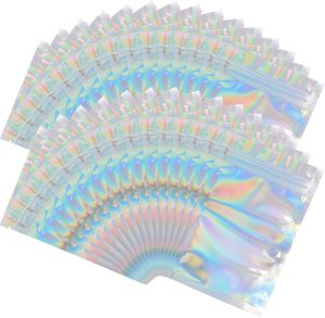 Custom Transparent Recyclable Ziplock Small Holographic CPP+PET Bags for <b>Jewelry</b> & Makeup <b>Packaging</b> Earrings & Bracelets Display - Product Image 1