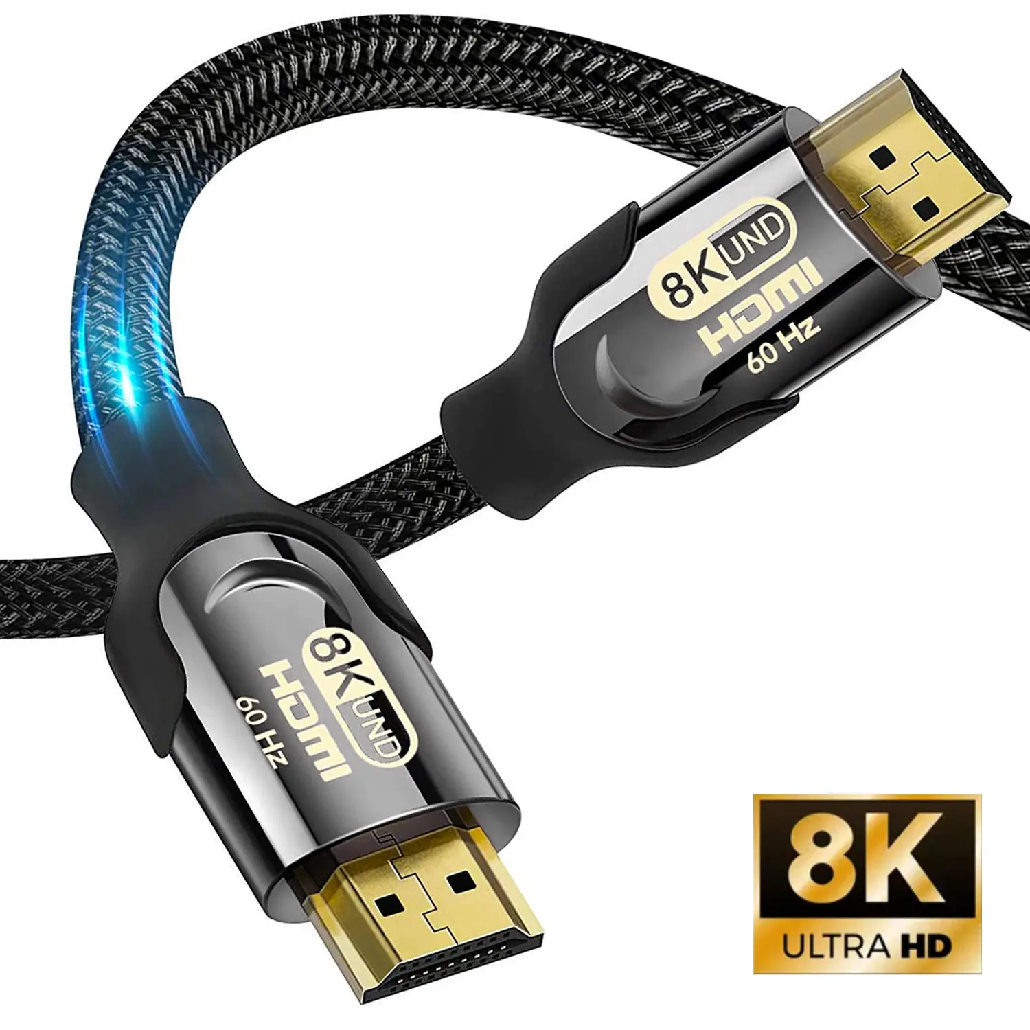 8K HDMI 2.1 Cable 48Gbps Ultra HD Lead High-Speed Cord Supports 8K 60Hz 4K 120Hz HDMI Cable