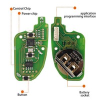 Xhorse XKDS00EN 3 Buttons for Volkswagen DS Style Wire Remote Key Work VVDI Key Tool Mini Max Tools Auto Car Keys