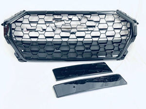 Expédition rapide voiture 2020-<span class=keywords><strong>2023</strong></span> <span class=keywords><strong>Q3</strong></span> SQ3 calandre de pare-chocs avant Style RSQ3 gril en maille noir brillant pour <span class=keywords><strong>Audi</strong></span> <span class=keywords><strong>Q3</strong></span> SQ3 2020 2021 2022 <span class=keywords><strong>2023</strong></span> - Product Image 4