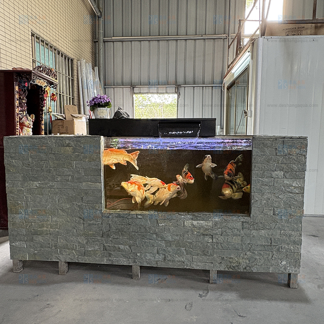 Movable Stainless Steel Koi Fish Garden Tank Above-Ground Pond Aquarium Filter System Stylish Landscaping & Decking Decoration