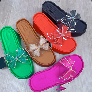 Sandales babouches compensées transparentes à talon haut et plateforme épaisse pour femme ZA - Product Image 6