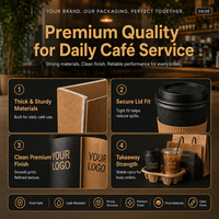 Fabricant d'emballages de café personnalisés : gobelets en papier, sacs, boîtes, couvercles, serviettes pour les chaînes de cafés