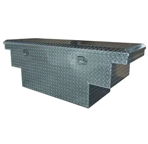 Waterproof Aluminum Diamond Plate Storage Box Single Lid Crossover Ute/Truck Tool Box