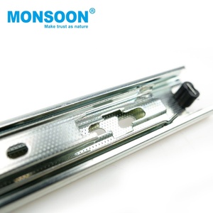 Correderas Telescópicas para Cajones de Cocina de Hotel Modernos, Guías de Extensión Completa, Riel de 30 mm con Rodamientos de Bolas, Corredera para Gabinete Azul para Comedor y Baño - Product Image 2