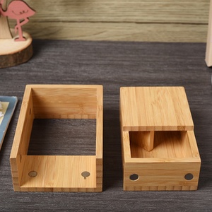 Tour de dés en bambou de Style industriel fabriqué à la main pour jeux de société <span class=keywords><strong>RPG</strong></span> boîte à dés en bois multifonction Rectangle stockage de kit médical - Product Image 6