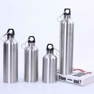 Stainless Steel Vacuum Insulated Water Bottle <b>Double</b> <b>Wall</b> Thermal Flask With Carabiner For Outdoor Camping Travel - Product Image 4