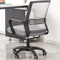 Chaises de bureau ergonomiques modernes et confortables en tissu maillé, pivotantes, réglables en hauteur, avec structure en acier, pour la vente en gros