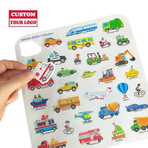 Patrón personalizado venta al por mayor Gran oferta lindo tema TPE jalea reutilizable DIY pegatina libros paquete para niños educación - Product Image 2