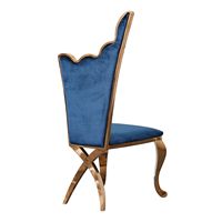 Chaise Trône Royale Élégante en Acier Inoxydable au Design Contemporain, Stable et Durable pour Usage Commercial et Hôtelier