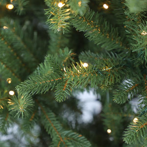 2025 Longstar Full Brunches PE PVC Árbol <span class=keywords><strong>de</strong></span> Navidad verde mixto con soporte <span class=keywords><strong>de</strong></span> árbol estable y luces LED blancas cálidas - Product Image 4