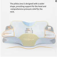 Oreiller cervical ergonomique en mousse à mémoire de forme avec soutien orthopédique pour le cou, personnalisable OEM pour dormeurs sur le dos et sur le côté