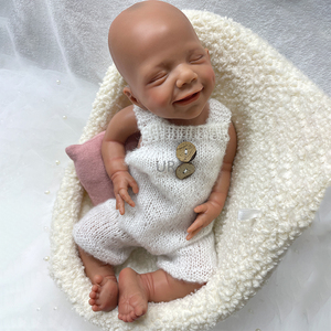 17 Inch Unpainted Silicone Baby Doll Toys Soft Full Solid Newborn Girl Realistic Handmade Weighted Artist Painted <strong>Reborn</strong> <strong>Bebe</strong> - Product Image 1