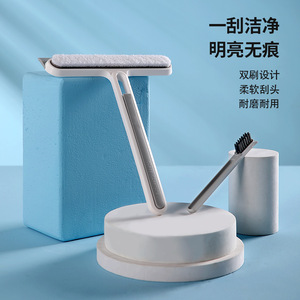 FaSoLa Window Cleaner Squeegee 4 In 1 Magic Tool With Replacement Blades Durable Nonwoven Felt For Home Glass Cleaning - Product Image 1