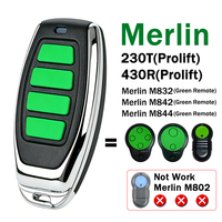 Para programación de control remoto de puerta de garaje MERLIN M842 M844 1A6487 M832 433.92MHz, abridor de puerta de garaje Merl