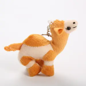 Chaveiro de pelúcia para decoração de camelos, brinquedo de pelúcia personalizado para crianças, presente de verão 2024, atacado OEM