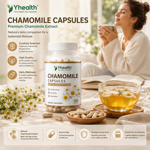 Capsule di Estratto Naturale di Fiori di Camomilla Integratore Alimentare Naturale Quotidiano Vendita all'Ingrosso - Product Image 3