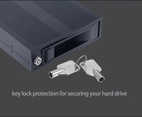 Unestech ST3514 3.5" SATA Hot Swap Internal Hard Drive Cage |   Enclosure HDD 5.25" Tanpa Alat untuk NAS PC Server