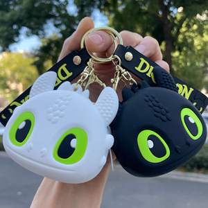 Porte-monnaie en silicone motif ours de dessin animé, style célébrité internet, mignon, mini, petit portefeuille, <span class=keywords><strong>sac</strong></span> à monnaie, <span class=keywords><strong>sac</strong></span> pour écouteurs, petit cadeau, vente en gros - Product Image 2