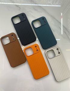 Étui de téléphone en TPU+PC à texture de cuir ondulé compatible avec les modèles d'<span class=keywords><strong>iPhone</strong></span>, <span class=keywords><strong>coque</strong></span> de protection durable - Product Image 3