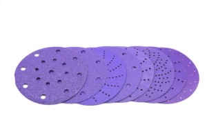 अपघर्षक डिस्क 125 मिमी बैंगनी ओएम सैंडिंग डिस्क 5 इंच 60 ~ 800 # सिरेमिक एल्युमिना सैंडपेपर डिस्क - Product Image 2