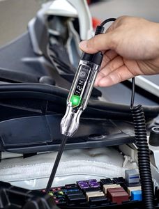 Тестовый свет автомобильный, двунаправленный автомобильный тестер предохранителей с дисплеем напряжения, цифровой тестер светодиодных цепей - Product Image 5