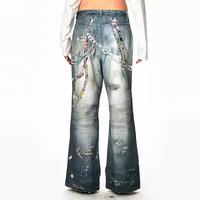 Pantalons en jean longs tendance pour hommes - Jeans décontractés d'inspiration western
